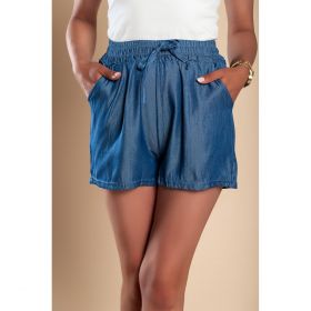 Pantaloni ScurÈ›i Din ImitaÈ›ie Denim, Albastru