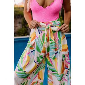 Pantaloni Lungi Cu Imprimeu, Multicolor
