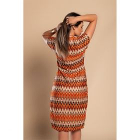 Rochie De Plaja Cu Imprimeu, Portocaliu