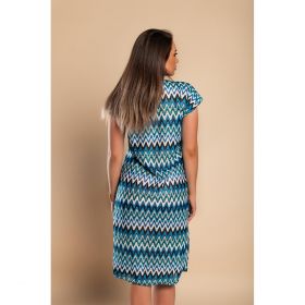 Rochie De Plaja Cu Imprimeu, Albastra