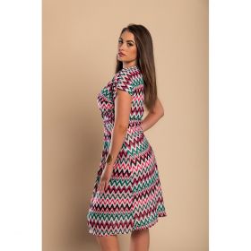 Rochie De Plaja Cu Imprimeu, Roz