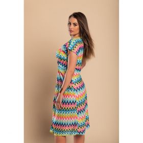 Rochie De Plaja Cu Imprimeu, Multicolor