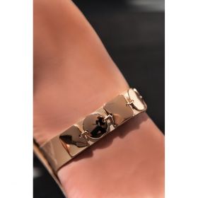 Sandale Cu Detalii Metalice, Culoare Aurie