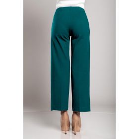 Pantaloni Eleganti Cu Nasturi, Albastru Petrol