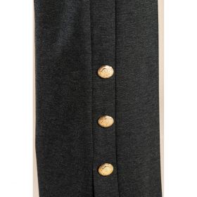 Pantaloni Eleganti Cu Nasturi, Gri