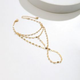 Bratara Eleganta Cu Detalii Decorative, De Culoare Aurie.