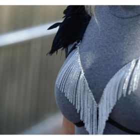 Sutien Cu Bretele Elastice Cu Pene, Art2300, Negru