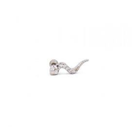 Cercel Mini Elegant, Art1002, Culoare Argintie
