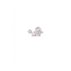 Cercel Mini Elegant, Art963, Culoare Argintie