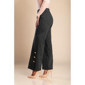 Pantaloni Eleganti Cu Nasturi, Gri