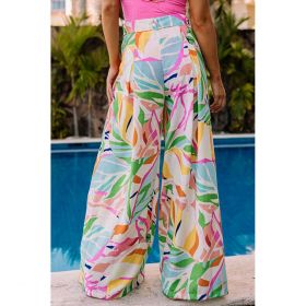 Pantaloni Lungi Cu Imprimeu, Multicolor
