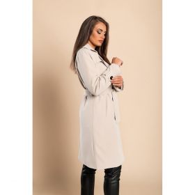 Trenci Elegant Cu Nasturi, Bej