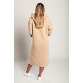 Rochie Midi Din Bumbac, Bej