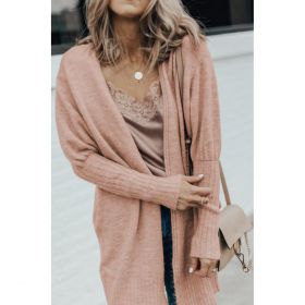 Cardigan Tricotat Cu Buzunare, Gri