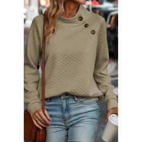 Top Elegant Cu Detaliu Matlasat, Bej