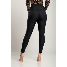 Leggings CÄƒptuÈ™iÈ›i Cu Talie ÃŽnaltÄƒ, Negru