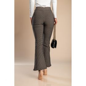 Pantaloni Eleganti Cu Imprimeu, Gri