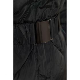 GeacÄƒ LungÄƒ De IarnÄƒ Cu GlugÄƒ Plus Size, NeagrÄƒ