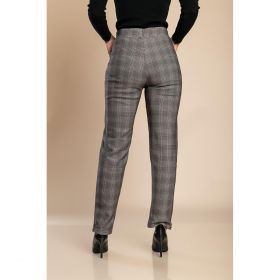 Pantaloni Eleganti Cu Imprimeu, Bej