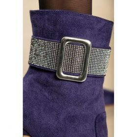 Botine Elegante Cu Toc Inalt, Violet