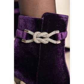Botine Cu Toc ÃŽnalt, Violet