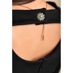 Rochie Mini LejerÄƒ Cu MÃ¢neci Largi, NeagrÄƒ