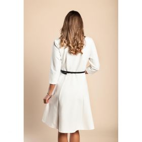 Rochie Mini ElegantÄƒ Cu Curea, AlbÄƒ