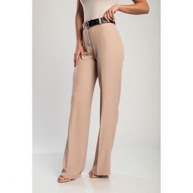 Pantaloni Lungi Eleganti Cu Picior Drept, Bej