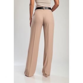 Pantaloni Lungi Eleganti Cu Picior Drept, Bej