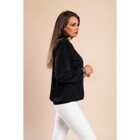 Top Lejer Cu Imprimeu Geometric, Alb