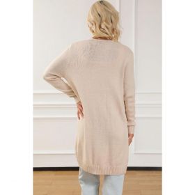 Cardigan Tricotat Cu Buzunare, Caisa