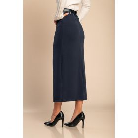 Fusta Midi Eleganta, Albastra