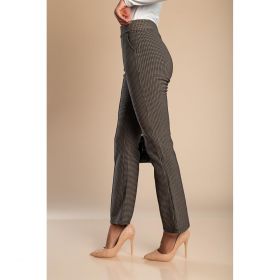 Pantaloni Eleganti Cu Imprimeu, Gri