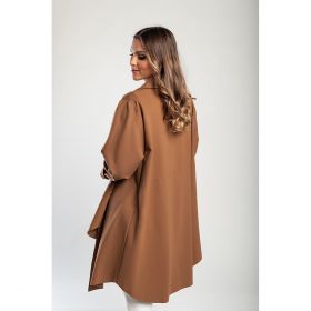 Palton Scurt Cu Fermoar, Camel
