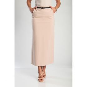 Fusta Midi Eleganta, Bej