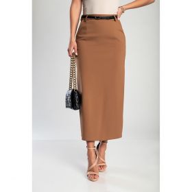 Fusta Midi Eleganta, Camel