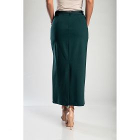 Fusta Midi Eleganta, Verde Inchis