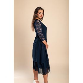 Rochie ElegantÄƒ Cu DantelÄƒ, Albastru Inchis