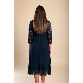 Rochie ElegantÄƒ Cu DantelÄƒ, Albastru Inchis