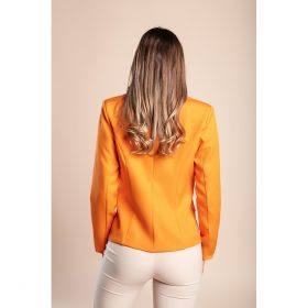 Blazer Cu Guler Clasic, Portocaliu