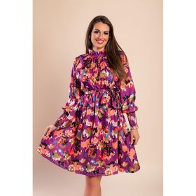 Rochie Mini ElegantÄƒ Cu Imprimeu, Liliac