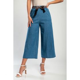 Blugi Cu Talie Elastica, Albastri