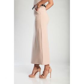 Fusta Midi Eleganta, Bej