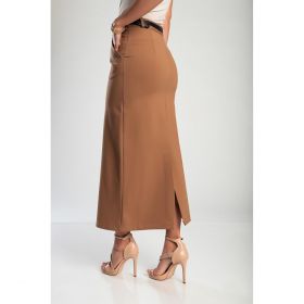 Fusta Midi Eleganta, Camel