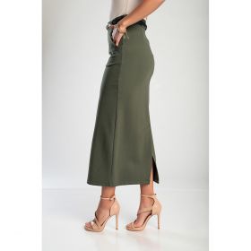 Fusta Midi Eleganta, Olive