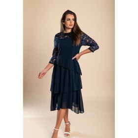 Rochie ElegantÄƒ Cu DantelÄƒ, Albastru Inchis