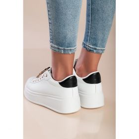 Adidasii La Moda Cu Detalii Decorative, Alb/Negru