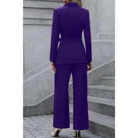 Set Elegant Blazer È˜i Pantalon, Mov