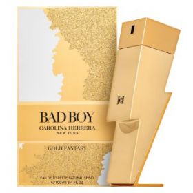 Carolina Herrera Bad Boy Gold Fantasy Eau de Toilette bărbați 100 ml