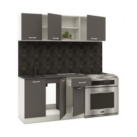 Set Bucatarie Kara, Antracit/Alb, L 180 cm